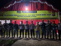Jelang Perayaan Natal, Polres Konawe Utara Gelar Patroli Kamtibmas